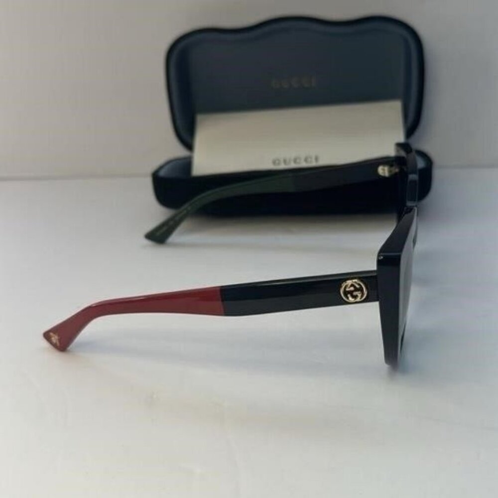 BRAND NEW GUCCI GG0163SN 003 Black Grey Women Sunglasses","description":"AUTHENT - Picture 12 of 12